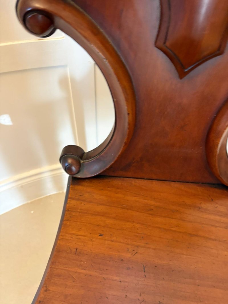 Superb Quality Pair of Antique Victorian Mahogany Hall / Side Chairs